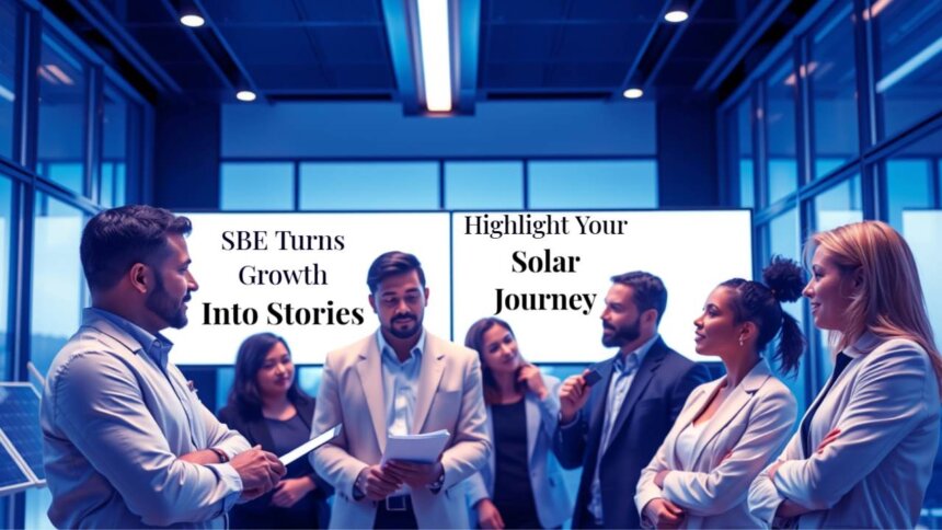 solar company milestone story writing